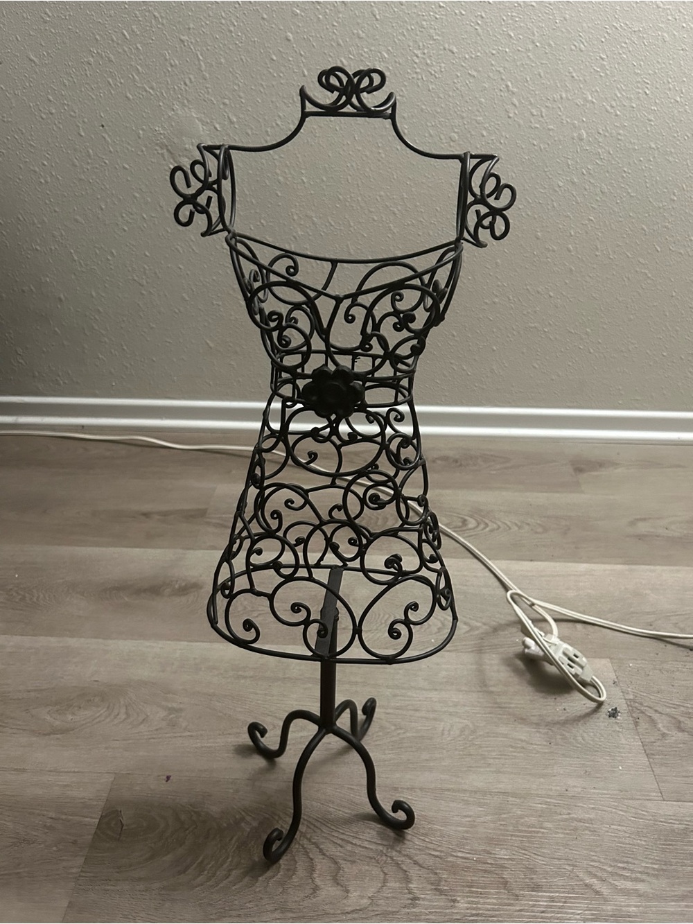 Black Wire Dress Form Jewelry Stand - Home Accents